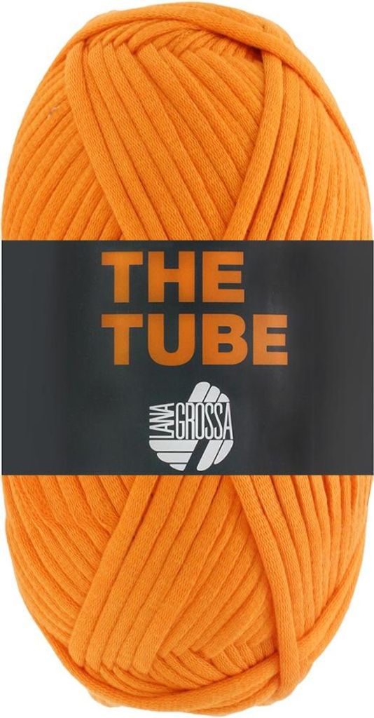 Lana Grossa THE TUBE 200 g gefülltes Schlauchgarn (Ø ca. 4-5 mm), Farbe:018 - Orange