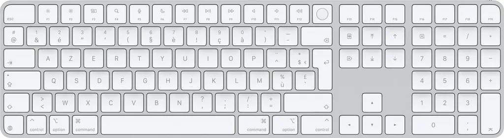 Clavier USB Apple Magic AZERTY pour le télétravail sur Mac et iPad