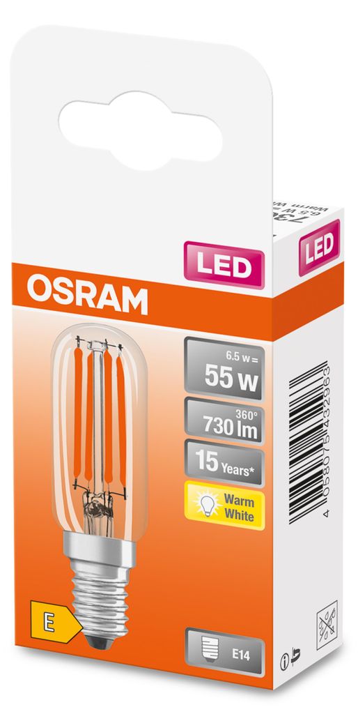 Osram STAR, 6,5 W, 55 W, E14, 730 lm, 15000 h, Teplá biela Obrázok produktu 