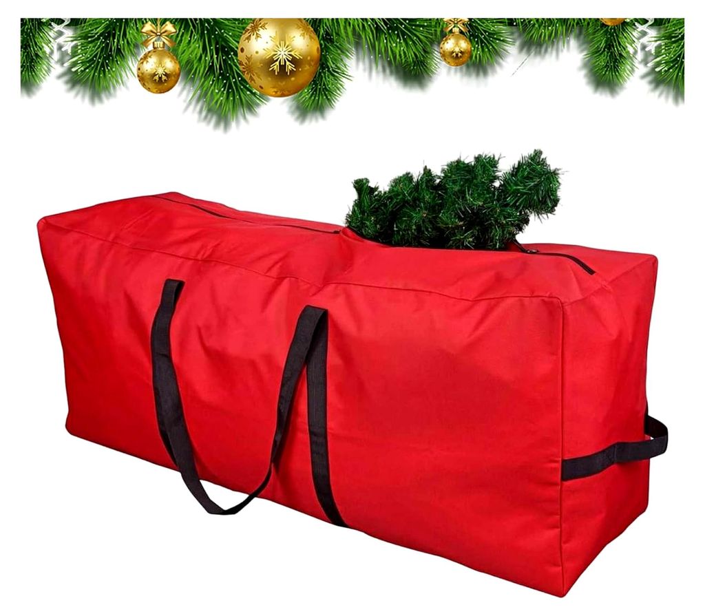 Aufbewahrungsbeutel für Weihnachtsbaum, Tragetasche für Weihnachtszubehör, Staubdichter Halter für Weihnachtszubehör - Für die Lagerung in Wo...