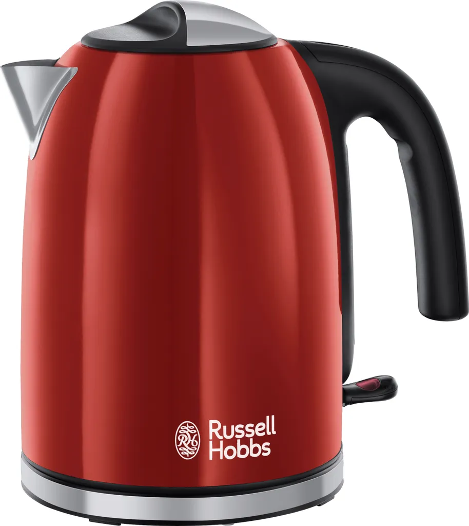 Bouilloire 1,7L Russell Hobbs 222222 Idéale pour Famille Inox Rouge