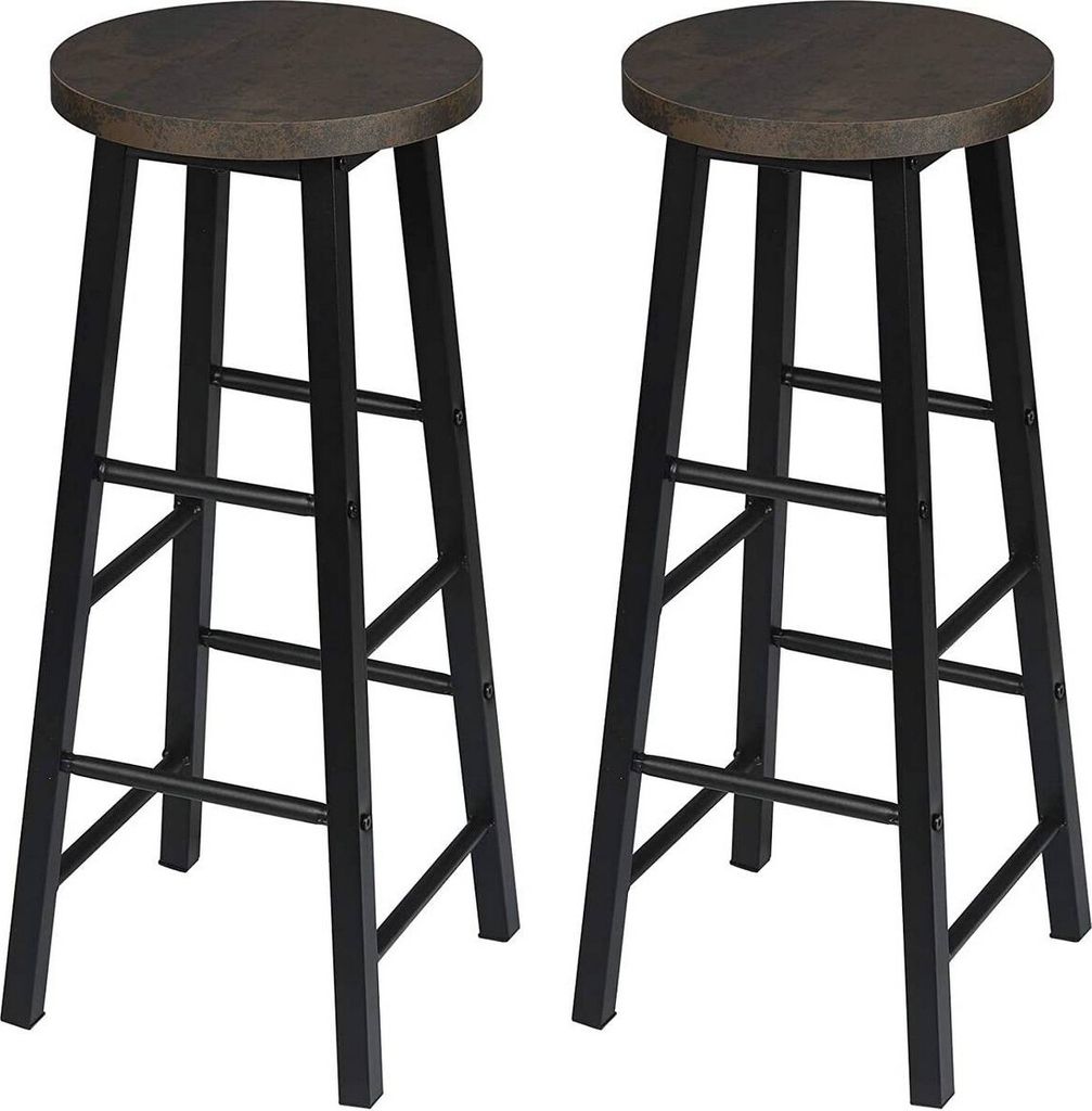 WOLTU Barhocker 2er Set Bistrohocker, Gestell aus stabilem Produktbild 