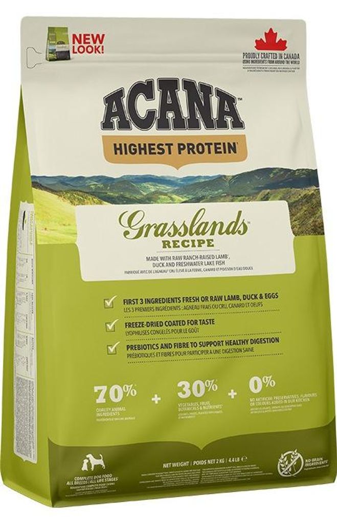 ACANA Highest protein Grasslands - trockenfutter für Hunde Produktbild 