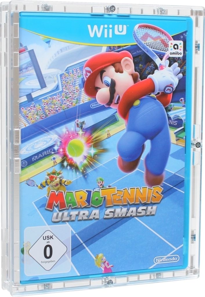 Verschraubtes Case aus Acrylglas für ein Nintendo Wii U Spiel in/ Schutzbox / Schutzhülle / Protector / UV-Schutz / Transparent / Games - Zeigis