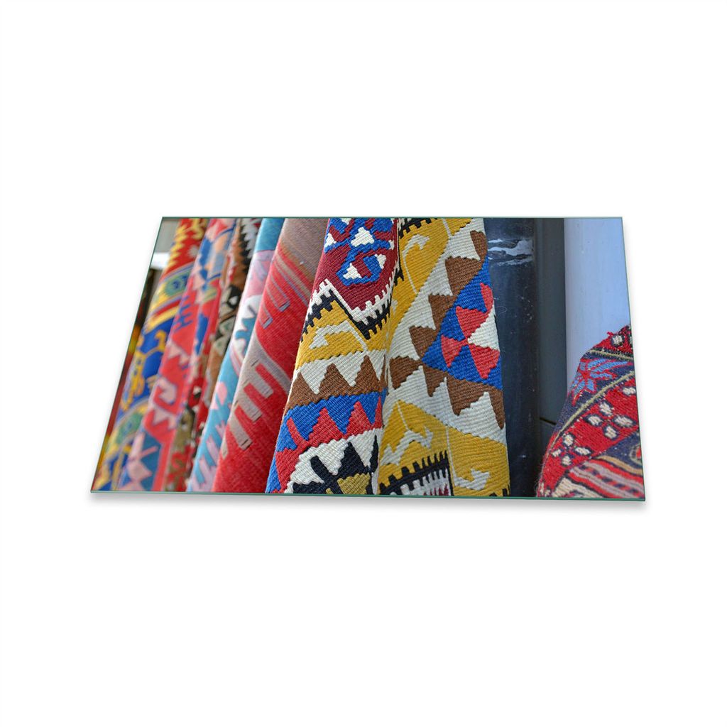 Herdabdeckplatte Glaskeramik 1 Teilig 80x52 Abstrakt Bunt Abdeckung Glas Spritzschutz