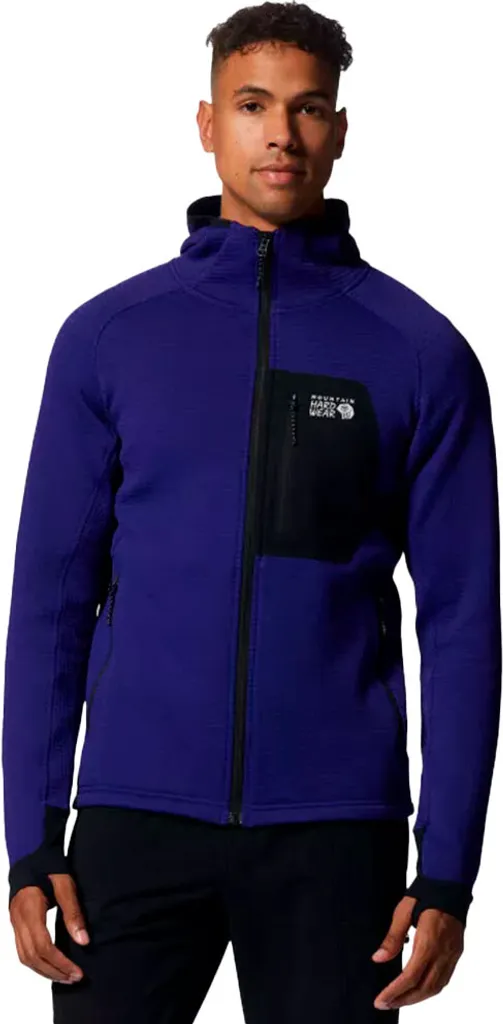 Sweat technique Mountain Hardwear Polartec Power Grid Vert Homme L