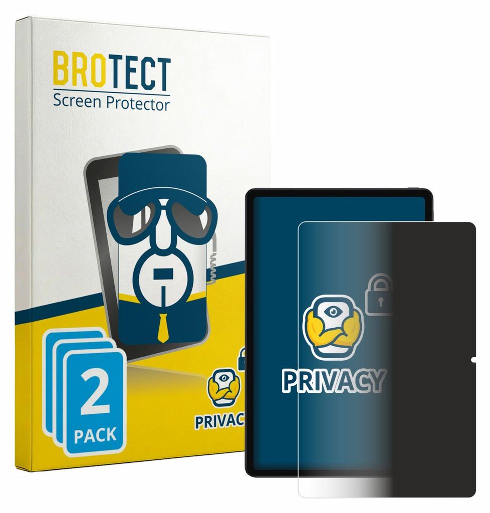 2x BROTECT Sichtschutzfolie für Xiaomi Redmi K Pad 2 Anti-Spy Privacy Sichtschutz Blickschutz Folie Blaulicht-Schutz