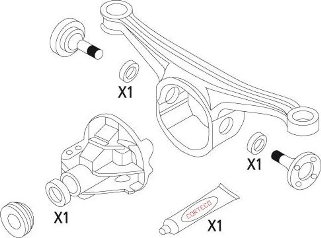 CORTECO 19535861 Kit Joints Différentiel Haute Résistance Mazda MX-5