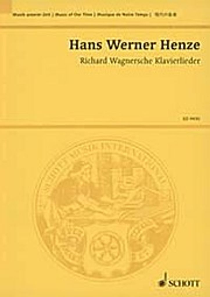Richard Wagnersche Klavierlieder: für zwei Soli (Mezzosopran und Bariton), gemischten Chor und Orchester. 2 Soli, gemischter Chor und Orchester. S...