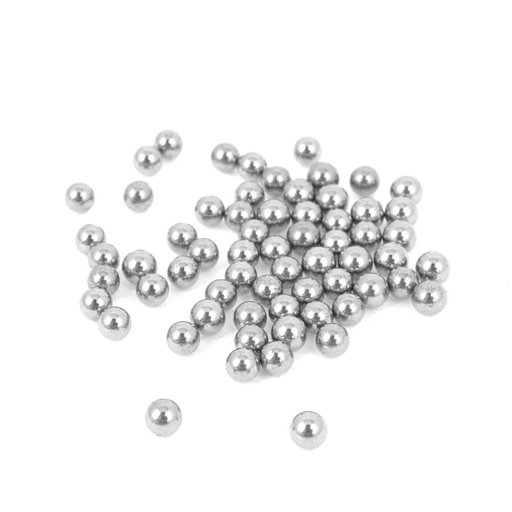 60 Stücke Metallkugeln Stahlkugeln Kugellager aus Edelstahl für Fahrrad Rad Ersatzteile 3 mm