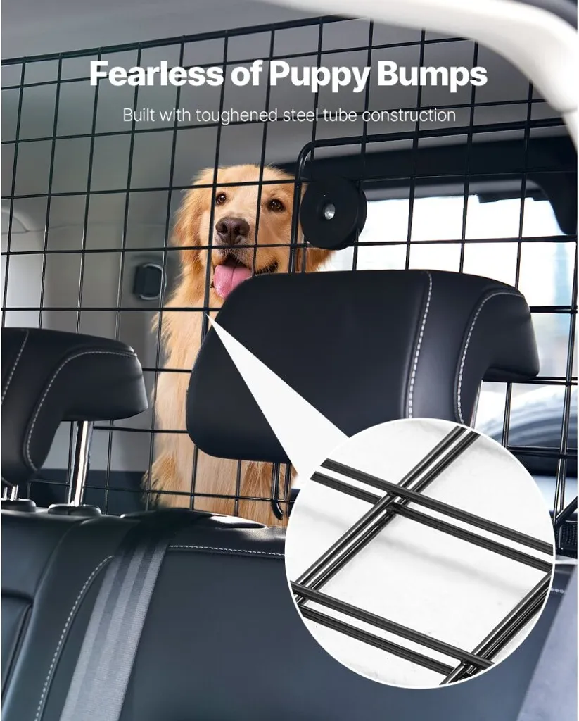 Parete Divisoria Auto per Cani 968x405 mm | Standard Sicurezza UE - 4