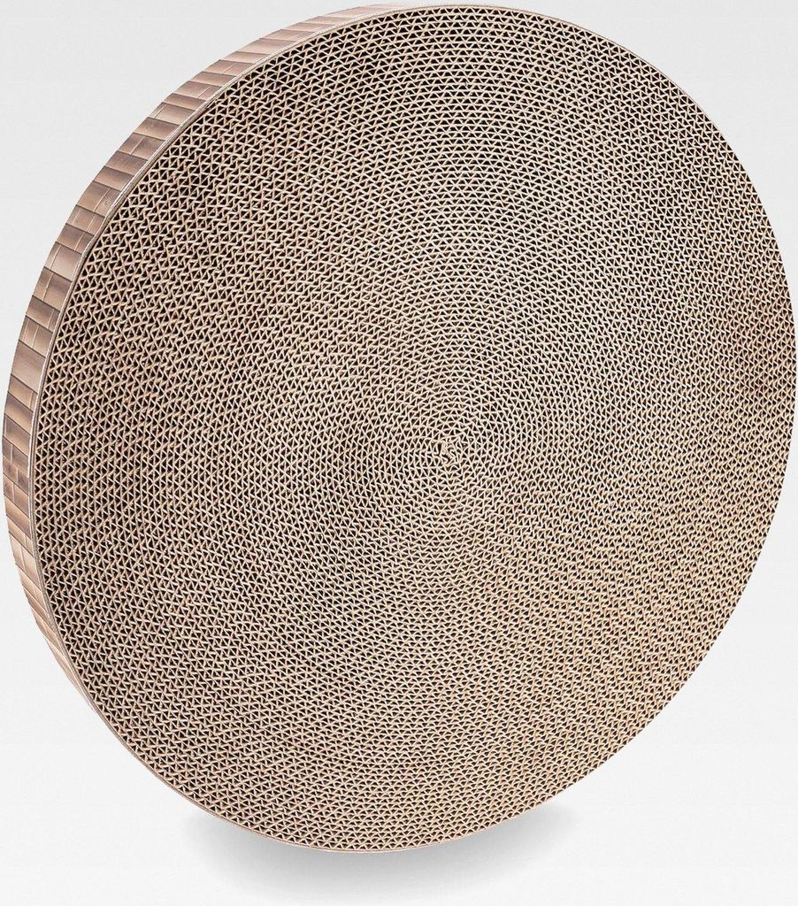 Katzen Kratzmöbel Zylinder | austauschbares Inlay Nachfüllset | Stilvoll & nachhaltig | Ø 40 cm | Kratzbrett aus recyceltem Karton | wechselbare...