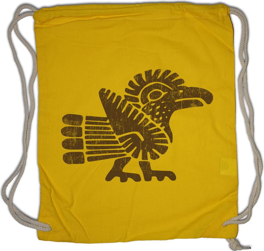 Urban Backwoods Aztec Bird III, Turnbeutel, Farbe: Gelb