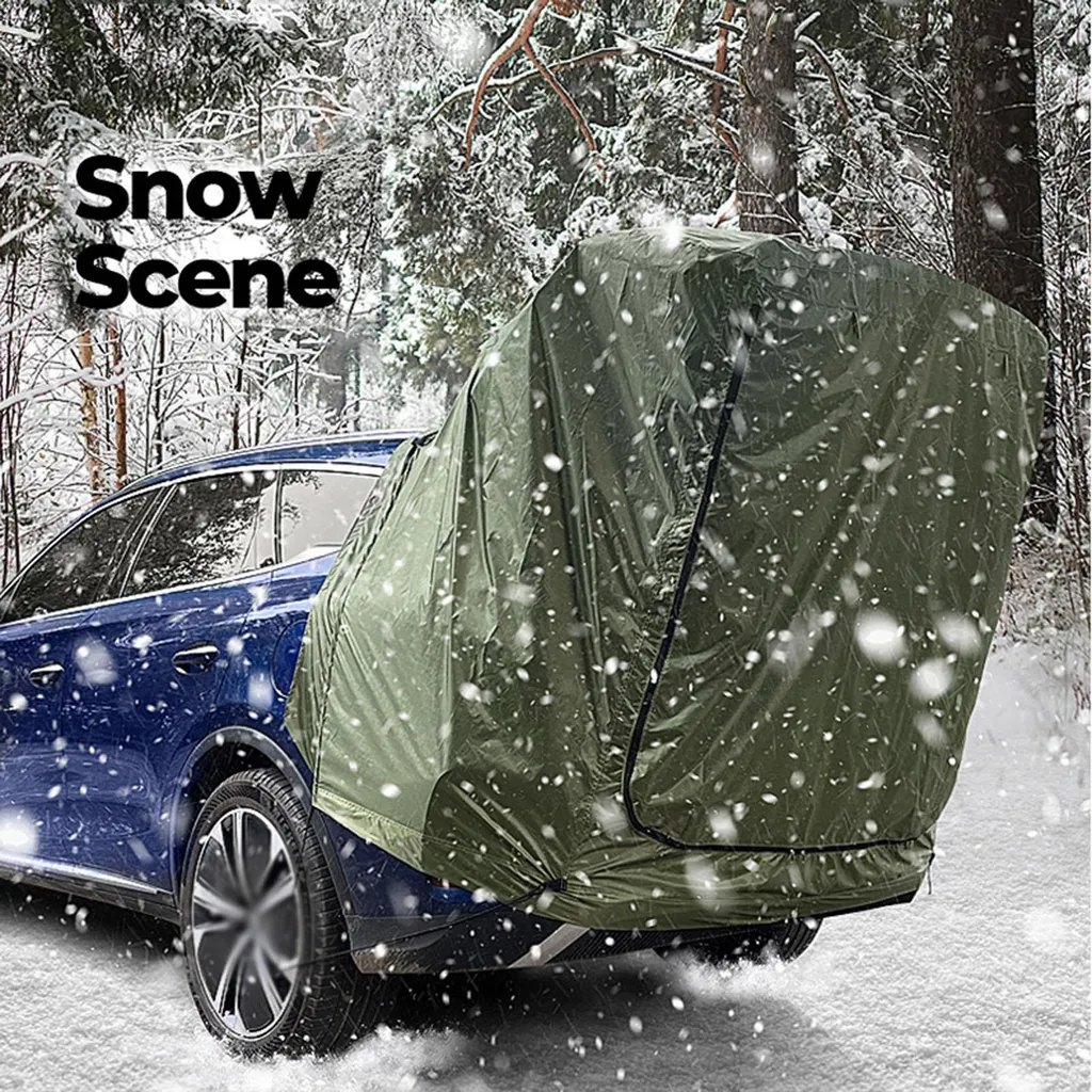 Auvent de hayon voiture imperméable pour extension de coffre camping - 7