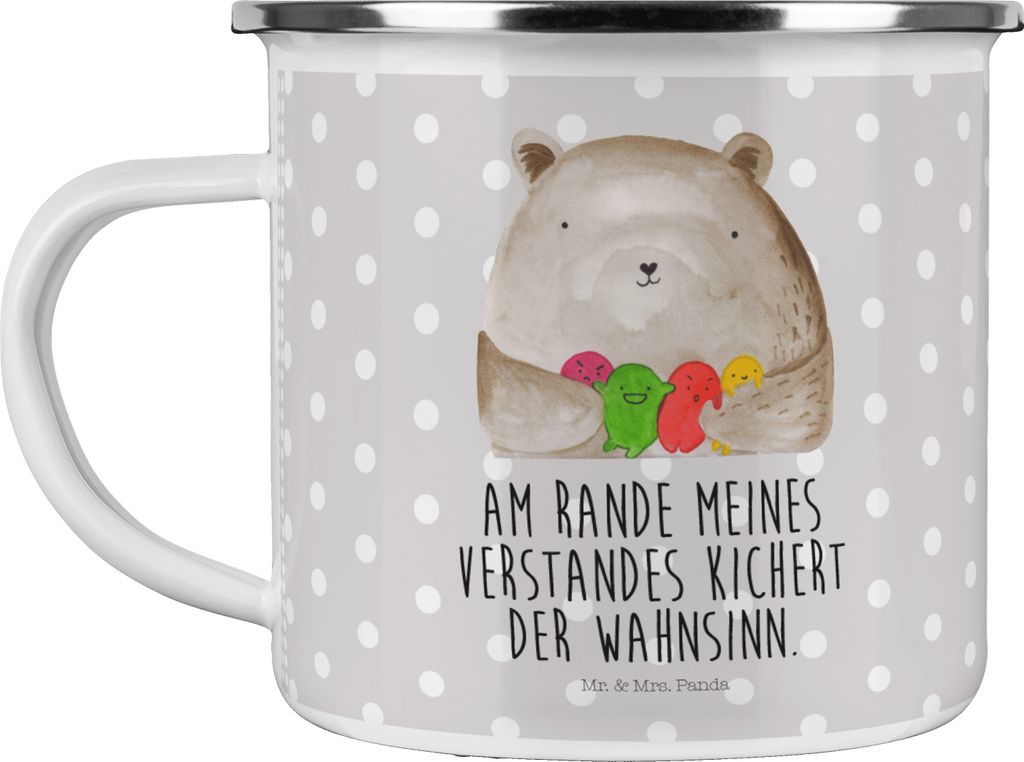Mr. & Mrs. Panda Kaffeepott Bär Gefühl - Grau Pastell - Produktbild 