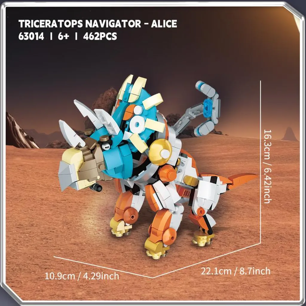 Kit Dragon-Astronaute de 462 Pièces, Jeu de Construction Spatial dès 6 Ans - 3