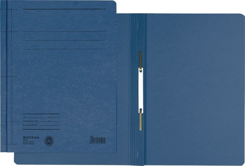 Schnellhefter Rapid A5 Karton blau Packung mit 50 Stück