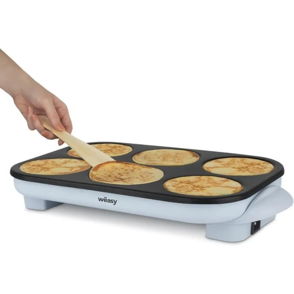 Crêpière 6 personnes Wëasy : fini les crêpes qui collent à la plaque