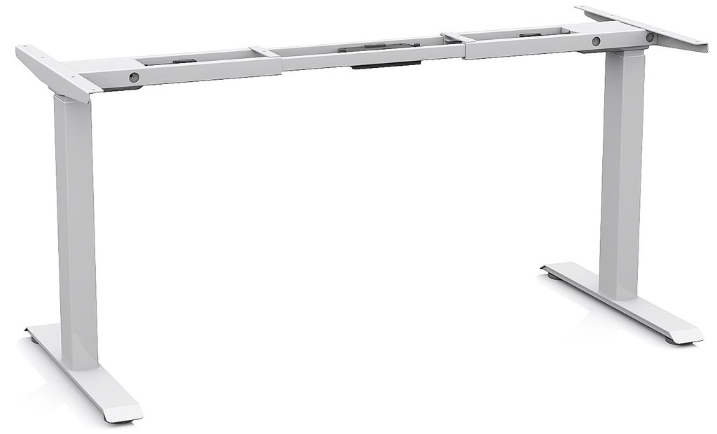 Elevate Basic, Elektro-Hubtisch Gestell, höhenverstellbar von 730-1230mm, Farbe: Weiß