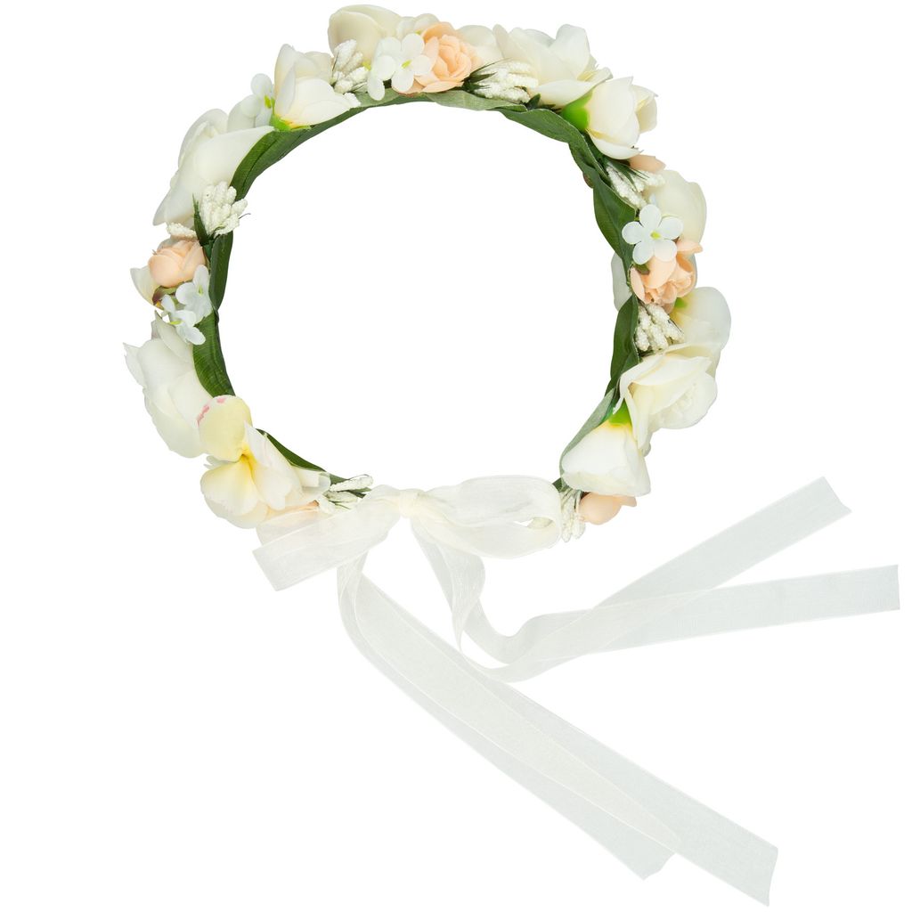 Blumenkranz Almrausch - grün/weiß Produktbild 