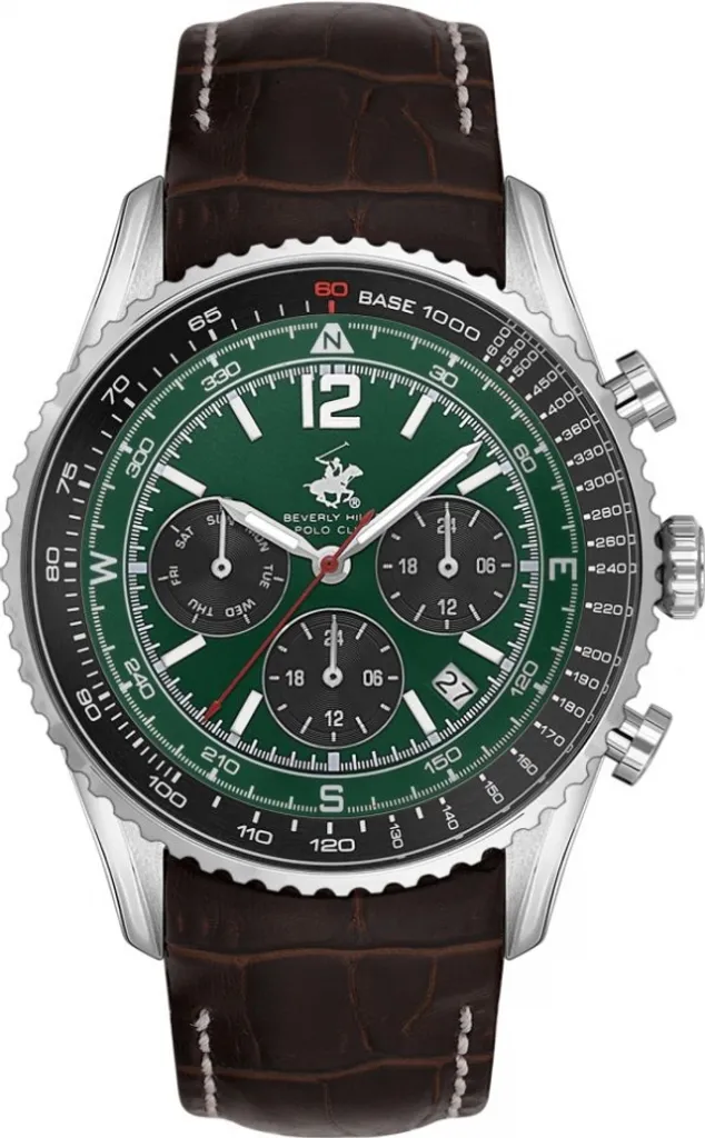 Montre Homme BEVERLY HILLS BP3723X.372 - Bracelet Acier et Cadran Vert