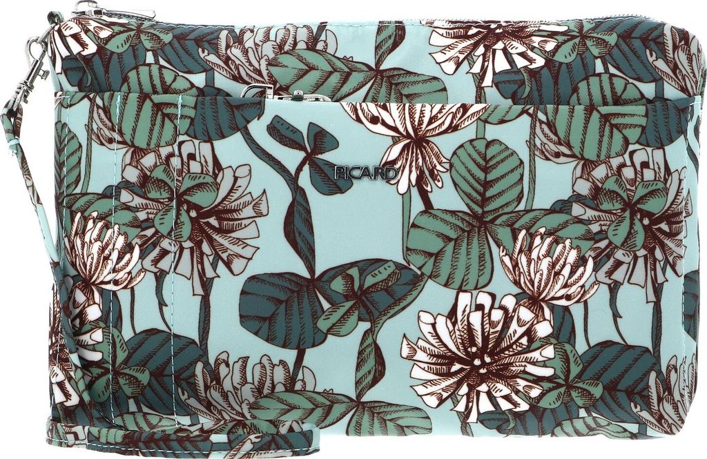 PICARD Kosmetiktasche Umhängetasche Switchbag Cosmetic Pouch Flowerbed hellblau
