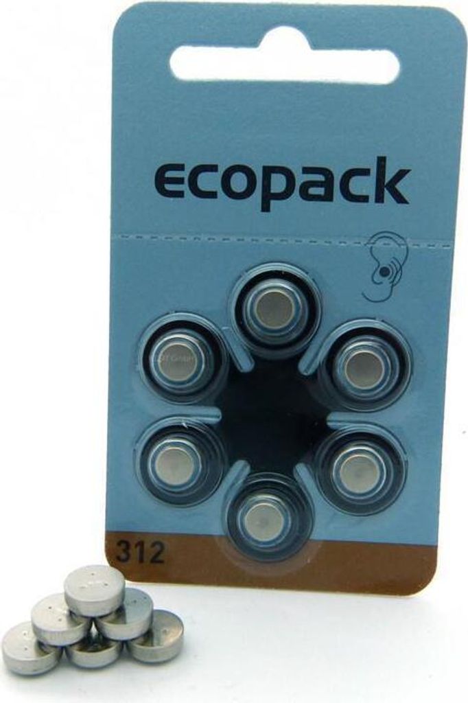 60 x Varta Ecopack Typ 312 braun Produktbild 