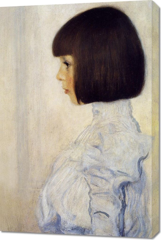 Bild 60x90cm Porträt von Helene Klimt, Gustav Klimt Vintage