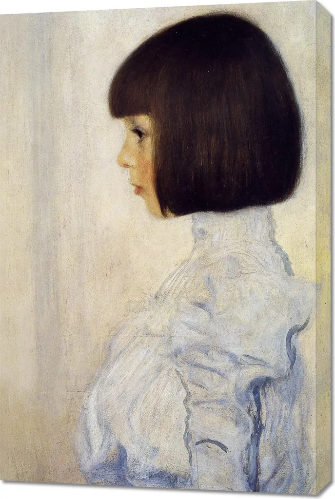 Tableau Portrait d'Hélène Klimt 60x90 cm - Gustav Klimt Art Vintage Deco
