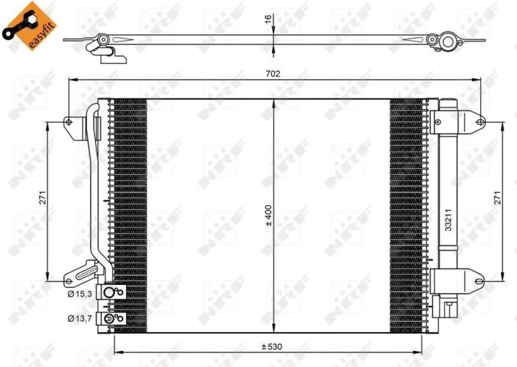 Condenseur de climatisation Beetle et Jetta IV : confort thermique