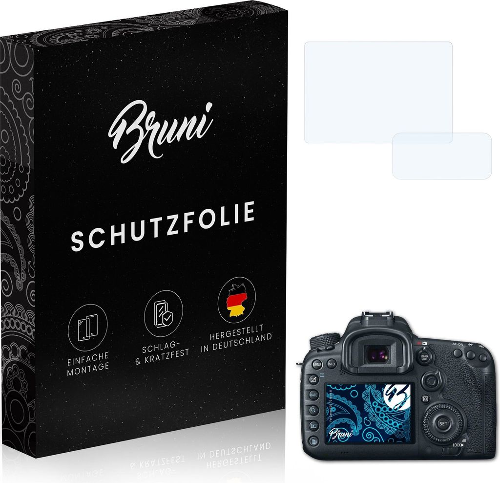 atFoliX 4054274741356, Transparent, Canon, EOS 7D Mark II, Klare Bildschirmschutzfolie, Kratzresistent, Glänzend