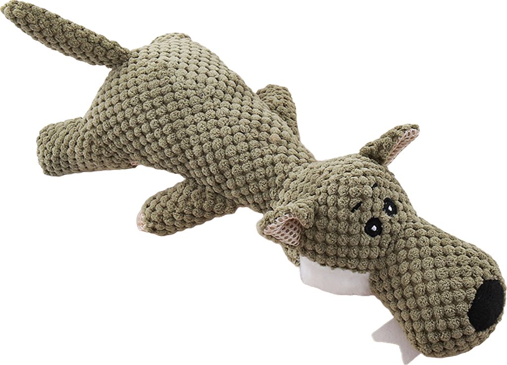 Plüschspielzeug für Hunde, die aggressiv kauen. Quietschendes Hundespielzeug zur Linderung von Angstzuständen. Langlebiges, unzerstörbares Kaus...