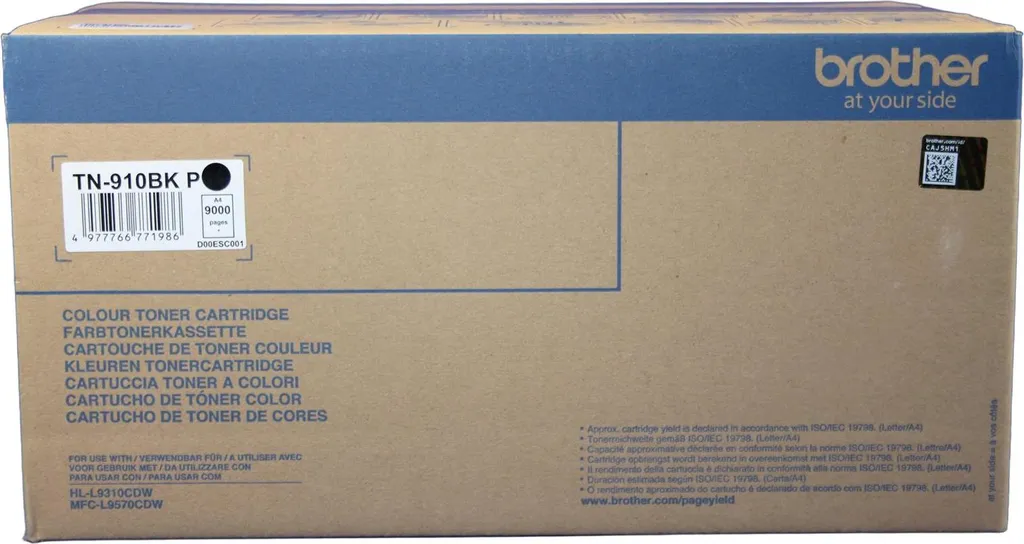 Toner Brother TN-910BKP Noir Original pour Imprimante Laser MFC-L9570CDW