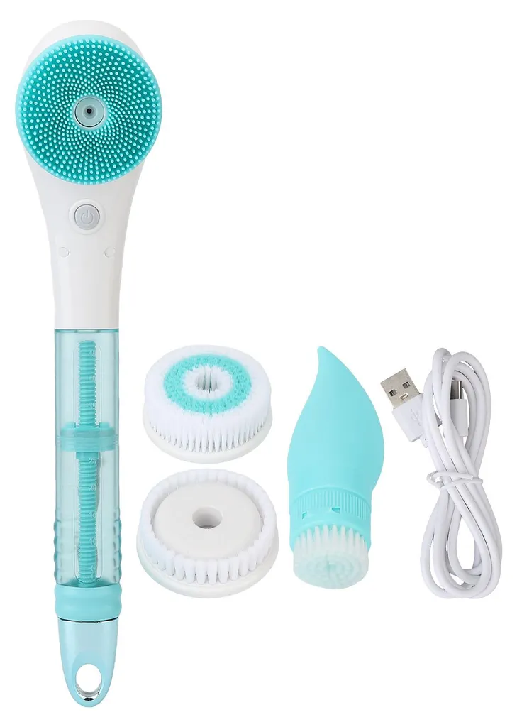 Brosse corporelle électrique douce et étanche pour gommage dos et corps