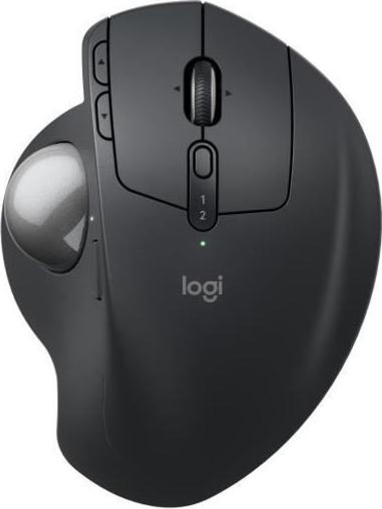 Ergonomische Maus, Kabellos, Logitech MX ERGO S, Graphite, Optische Technologie, 9.9x5.1x13.2 cm