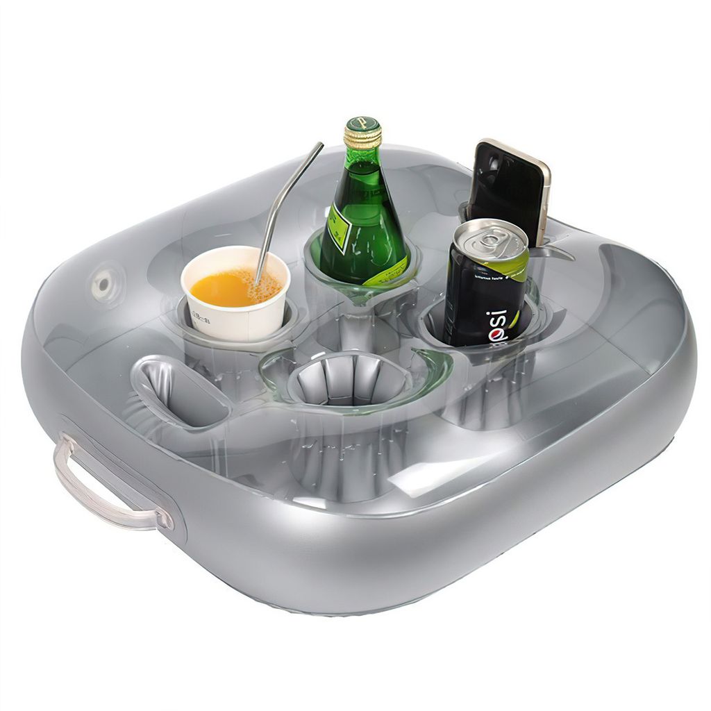 Pool Getränkehalter aufblasbar, 4 große Fächer Produktbild 