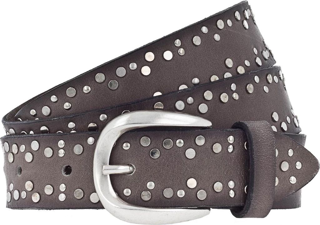 Vanzetti Leder Gürtel Denim Love 30mm Full Leather Belt W100 Taupe braun