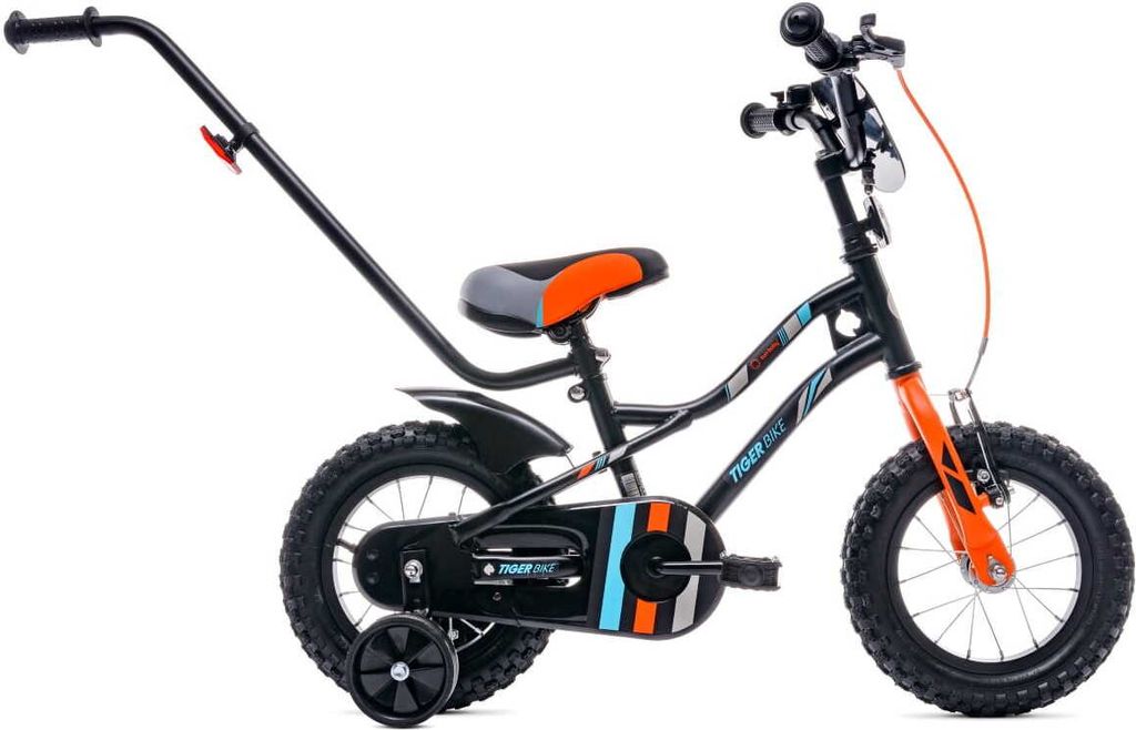 Sun Baby Tiger Bike Kinderfahrrad Jungen Fahrrad Stützräder 12 14 16 Zoll ab 2-6 Jahre BMX Kinder Fahrrad (12 Zoll, Orange)