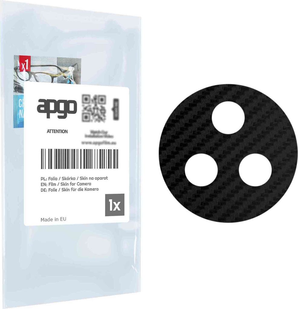 apgo Objektivschutz-Folie, Kameraschutz kompatibel mit vivo NEX 3S 5G, Carbon-Imitation, Rückseite Schutzfolie für Kamera-Insel, Hinten Folie, kr...