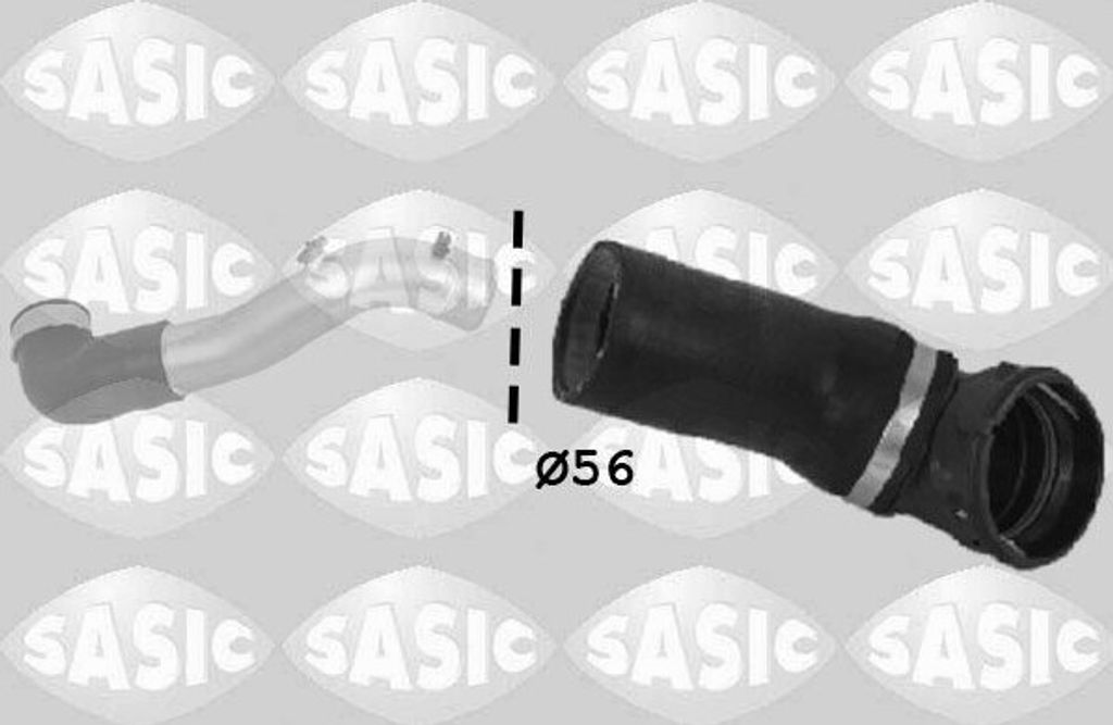 SASIC 3356055 Turbo Ladeluftschlauch für BMW 3 Touring (E91) 3 Limousine (E90) 3 Coupe (E92)