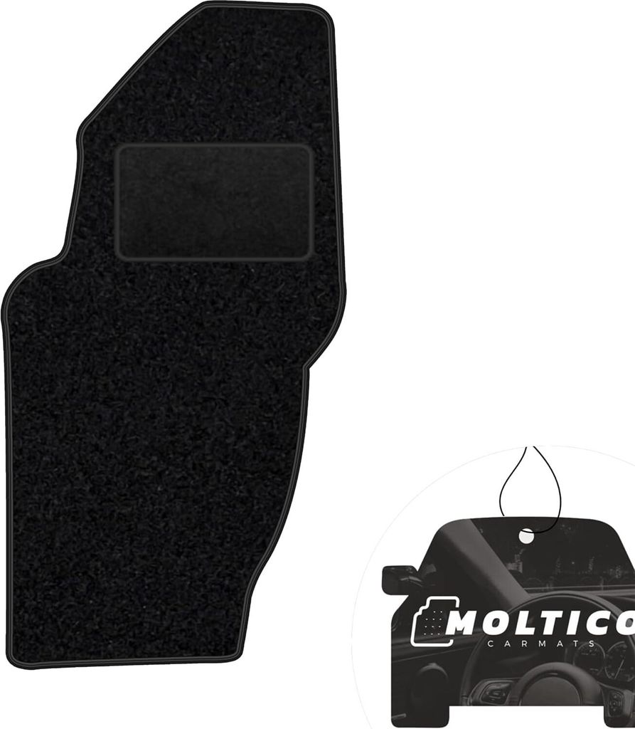 moto-MOLTICO Fahrer Fußmatte Auto Velours Fahrerseite Autoteppiche Schwarz Fahrermatte 1-teilig passend für Jeep Liberty 2002-2007