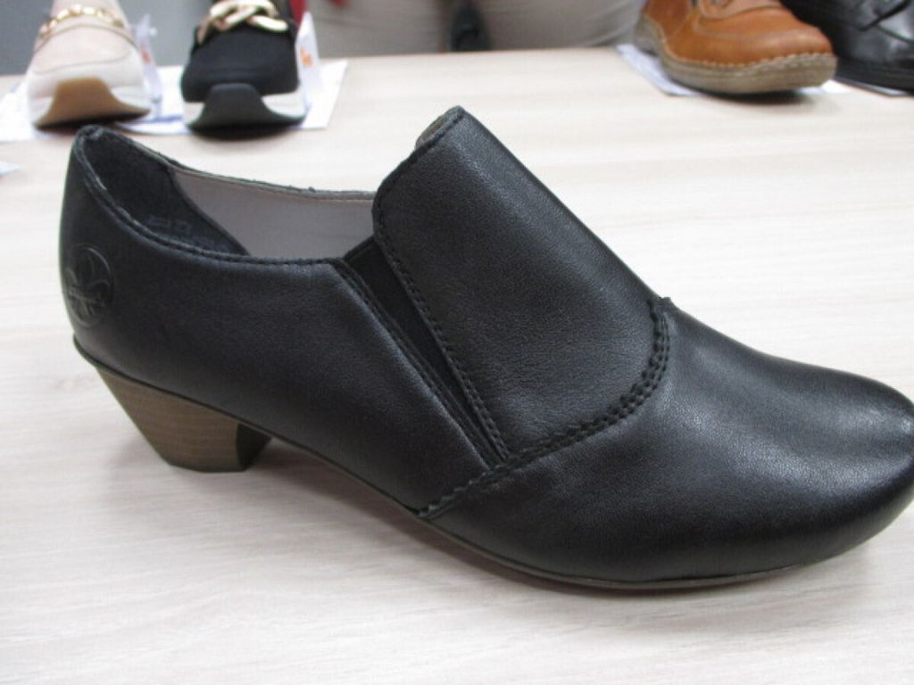 Rieker Damen Pumps Leder Hochfront geschlossen Gummizug Produktbild 