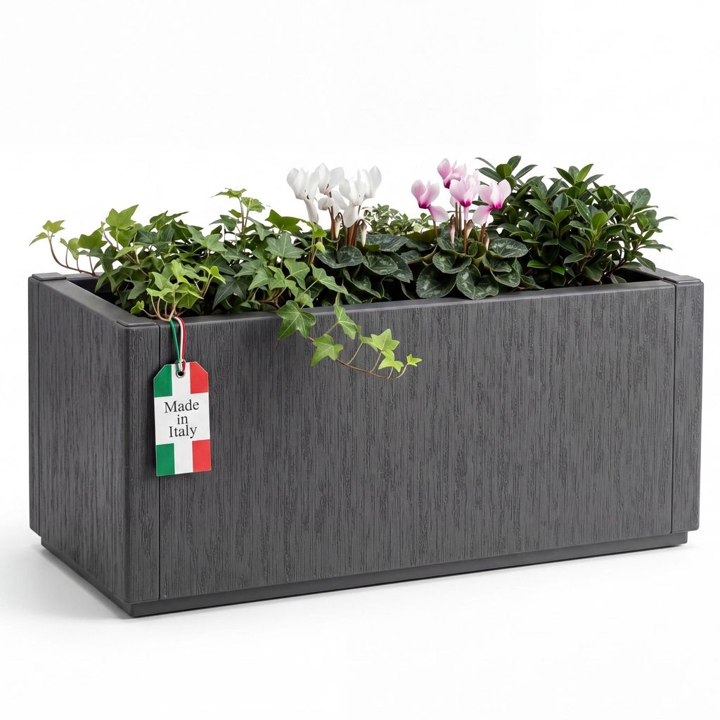 Jardinière BigDean 80 L, 80 x 36 x 35 cm, fond perforé, Image du produit 