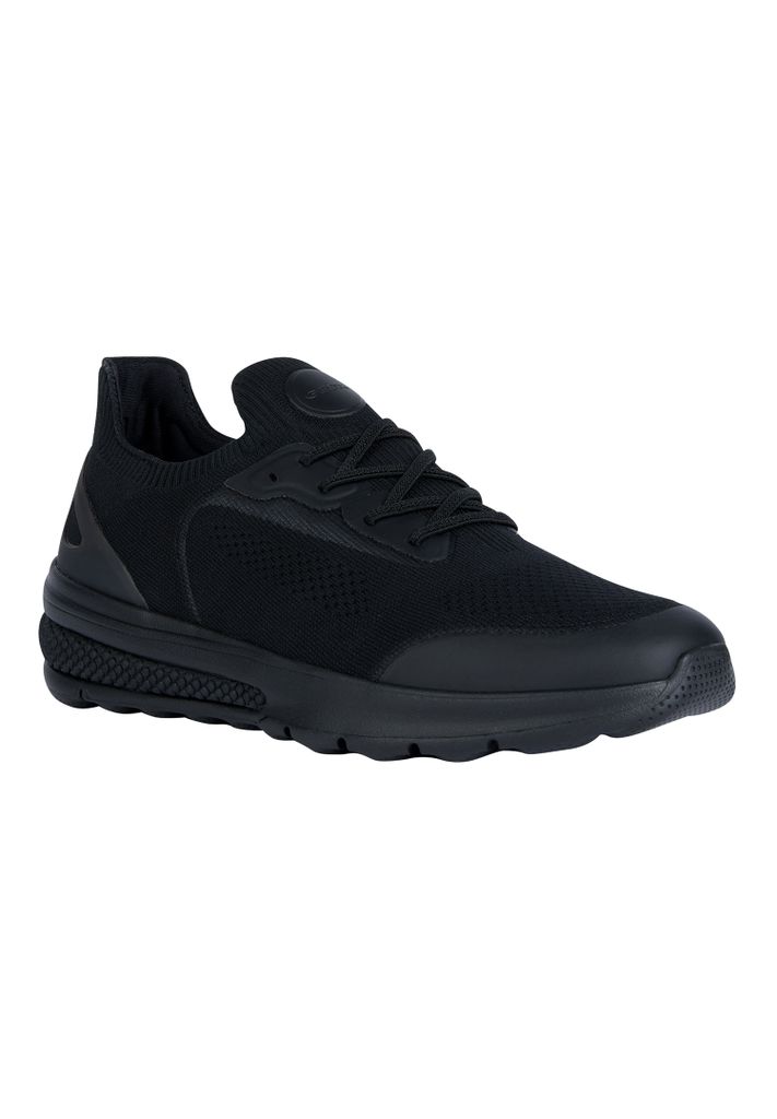 Geox Sportliche Schnürschuhe U SPHERICA ACTIF A - KNIT.TEXT Herren 31353434383433 Schwarz 41 EU