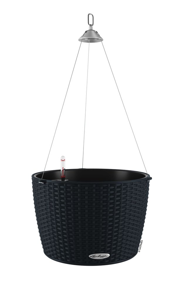 Jardinière suspendue Nido Cottage noir graphite