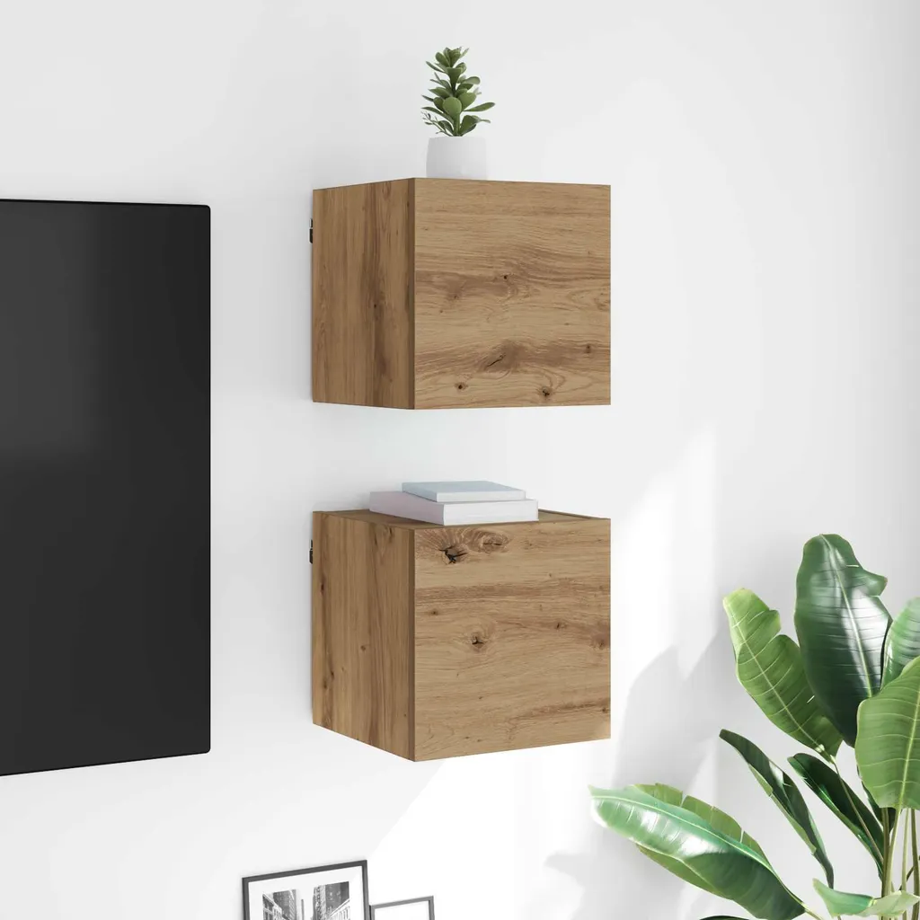 Mobile TV Maison Exclusive 30,5x30x30 cm Rovere Artisan Struttura Lignea
