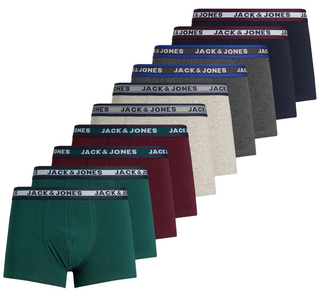 JACK & JONES 10-pack boxerky trunks set elastické nohavice Obrázok produktu 