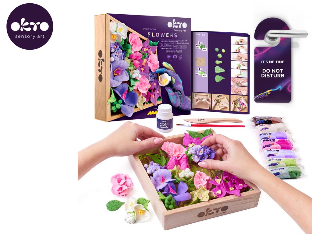 Okto Inspiration Art Modelling Kit Flores De Bricolaje En Imagen del producto 