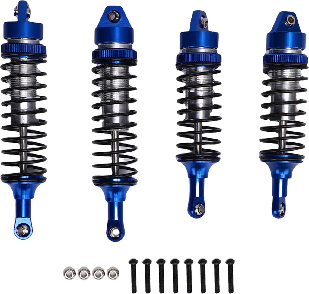 Amortisseurs RC en Aluminium Bleu pour Traxxas Slash 4x4 Haute Résistance