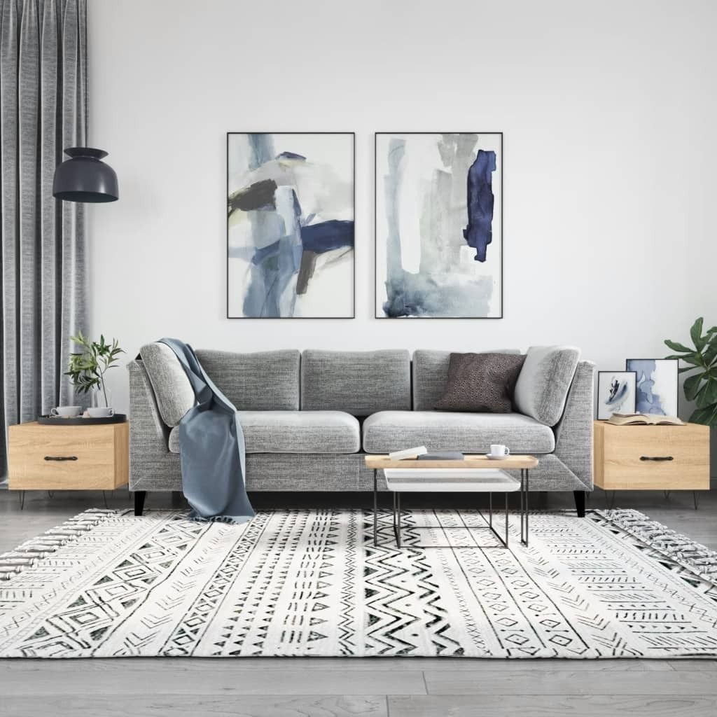 Maison Exclusive - Couchtische 2 Stk. Sonoma-Eiche 50x50x40 cm Holzwerkstoff
